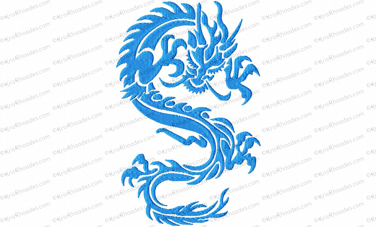 Dragon Embroidery Pattern Oriental Dragon Embroidery Design