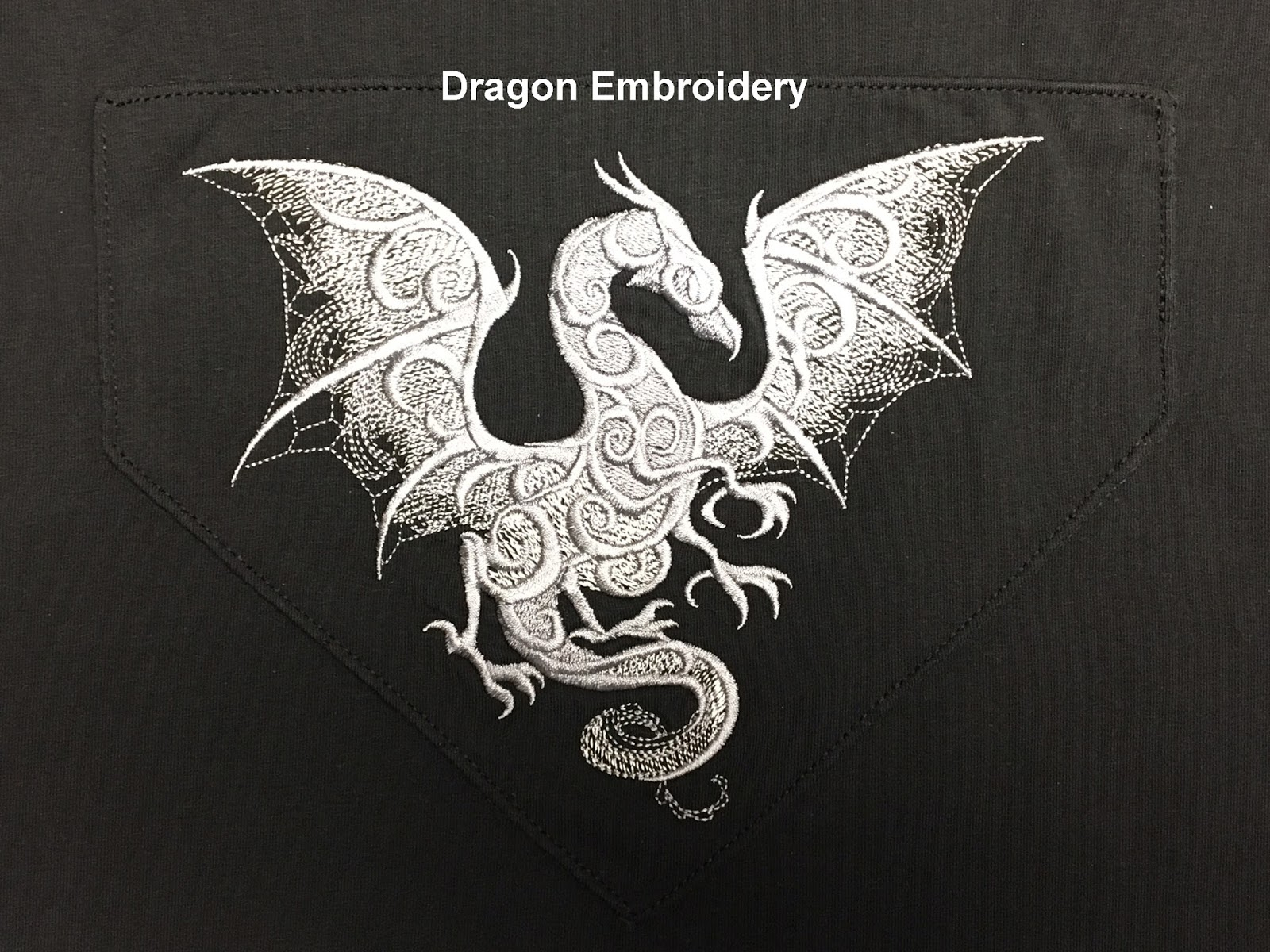 Dragon Embroidery Pattern Sure Fit Designs Blog Dragon Embroidery Rounded Back