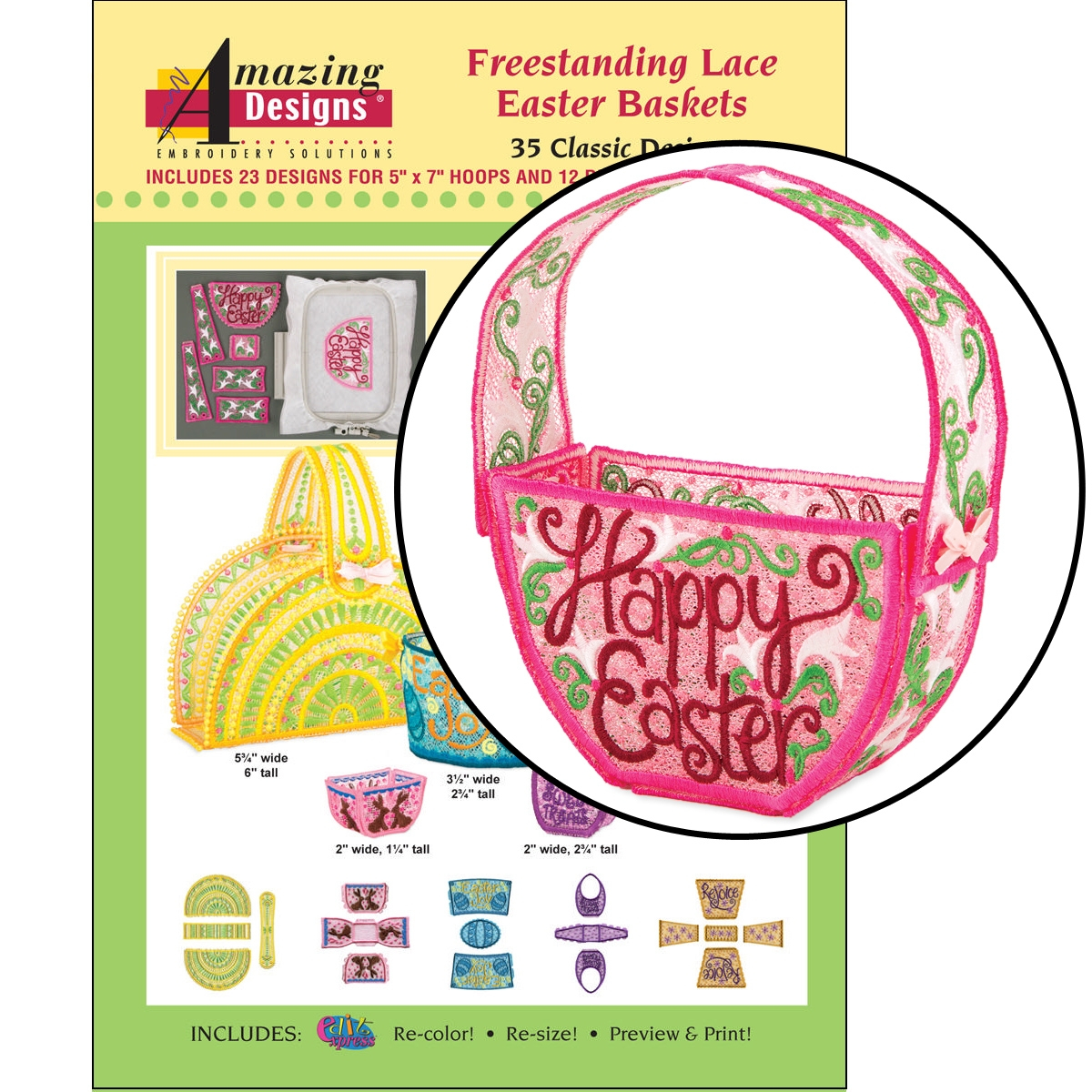 Easter Embroidery Patterns Amazing Designs Freestanding Lace Easter Baskets Embroidery Designs