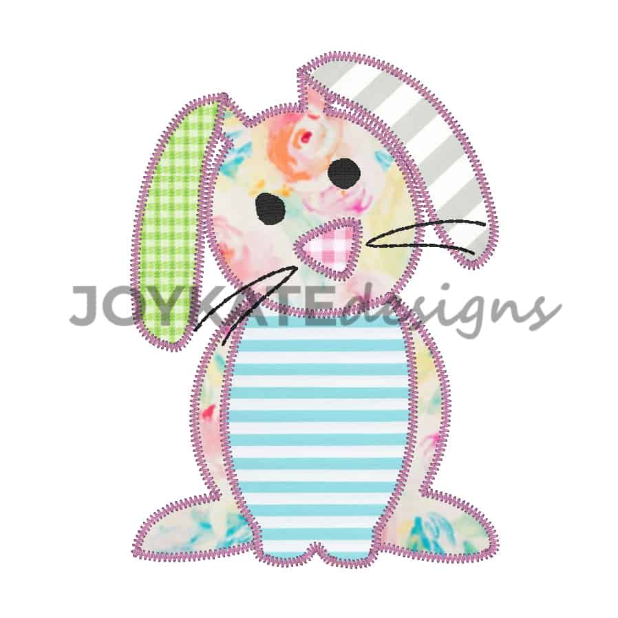 Easter Embroidery Patterns Easter Rabbit Applique Embroidery Design