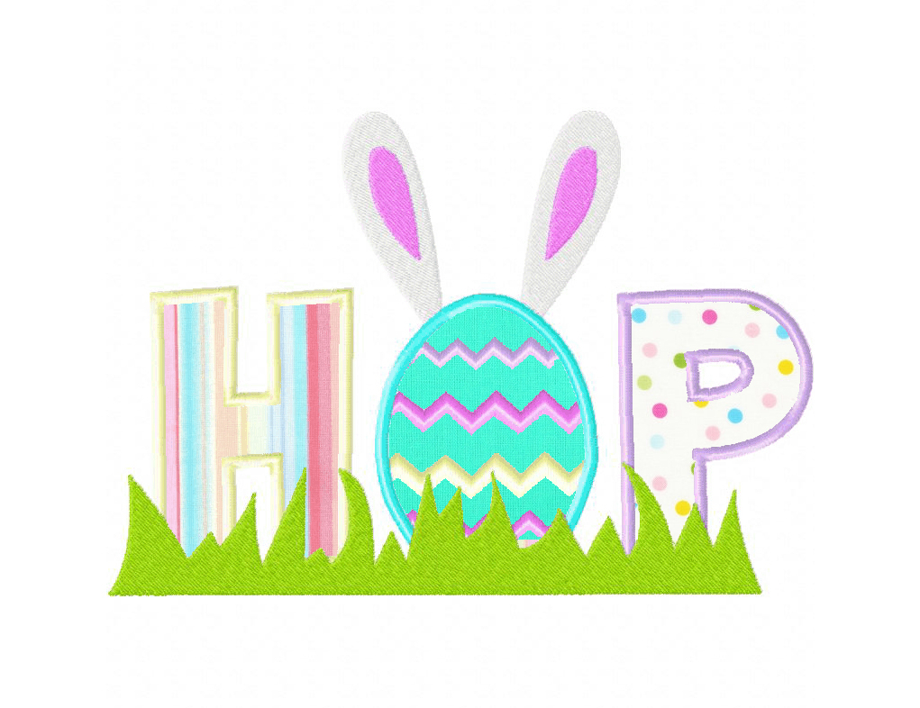 Easter Embroidery Patterns Easter Themed Hop Both Applique And Stitched Pattern Machine Embroidery Design