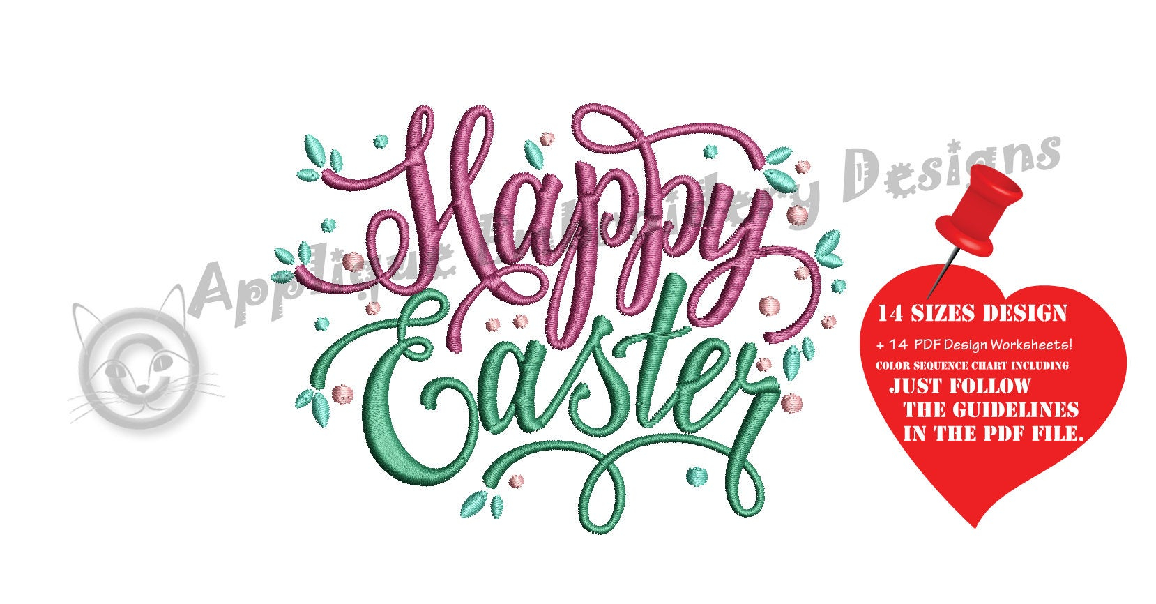 Easter Embroidery Patterns Happy Easter Embroidery Design Easter Embroidery Bunny Embroidery Quotes Embroidery Machine Embroidery Patterns Instant Download Pes