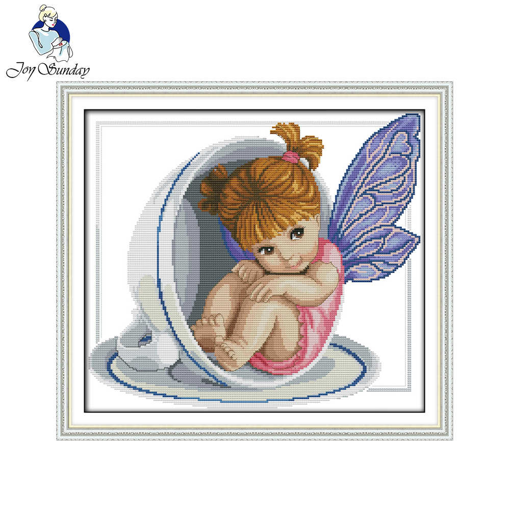 Embroidery Alphabet Patterns Free Joy Sunday Figure Style A Little Angel In The Cup Counted Cross Stitch Alphabet Patterns Free Chart Embroidery For Kids