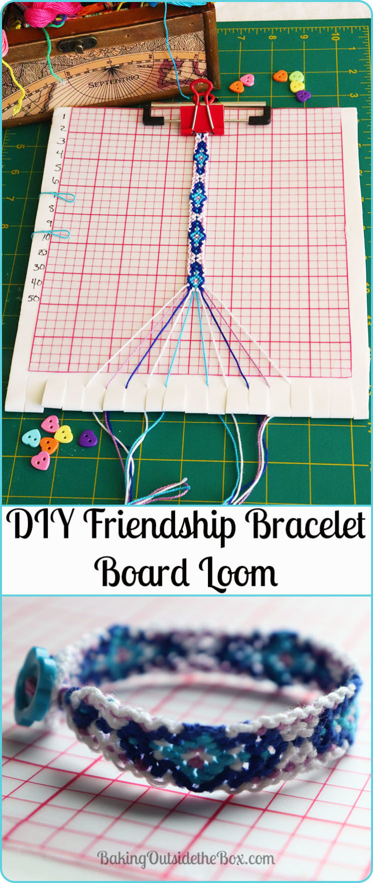 Embroidery Bracelet Patterns Diy Friendship Bracelet Board Loom Creating Baking Outside The Box