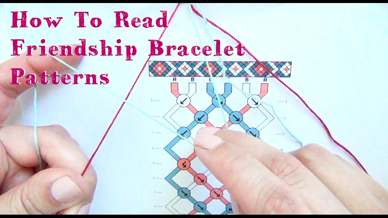 Embroidery Bracelet Patterns How To Read Friendship Bracelet Patterns Tutorial