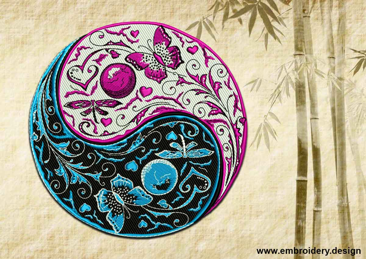 Embroidery Design Patterns Patterned Yin Yang