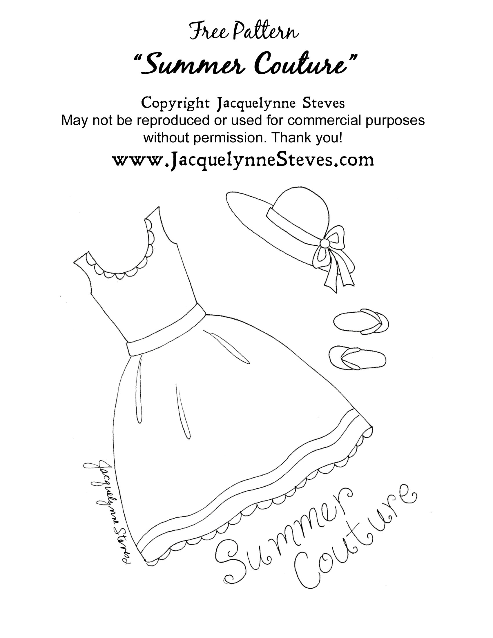 Embroidery Dress Patterns Free Summer Couture Embroidery Pattern Jacquelynne Steves