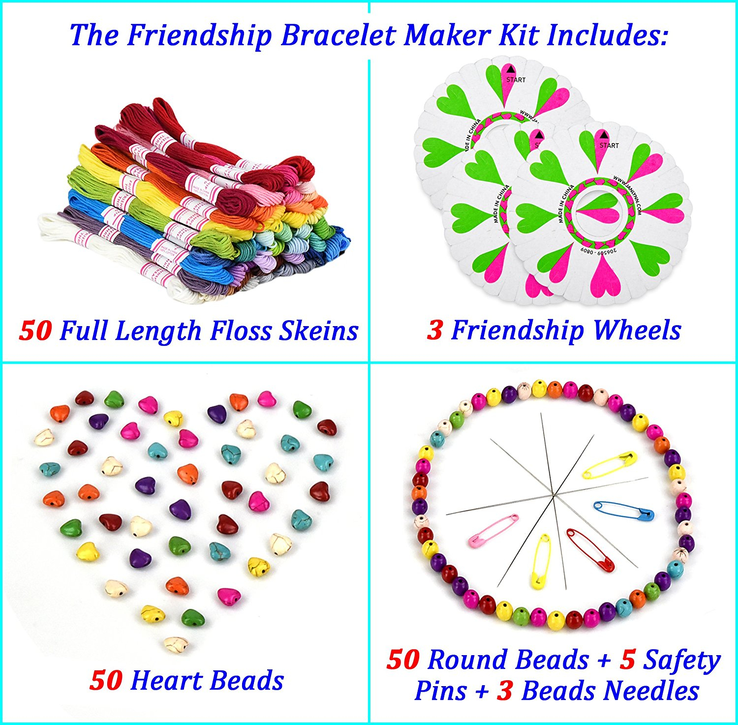 Embroidery Floss Friendship Bracelet Patterns Premium Friendship Bracelet Maker Large 161 Piece Braceletjewelry