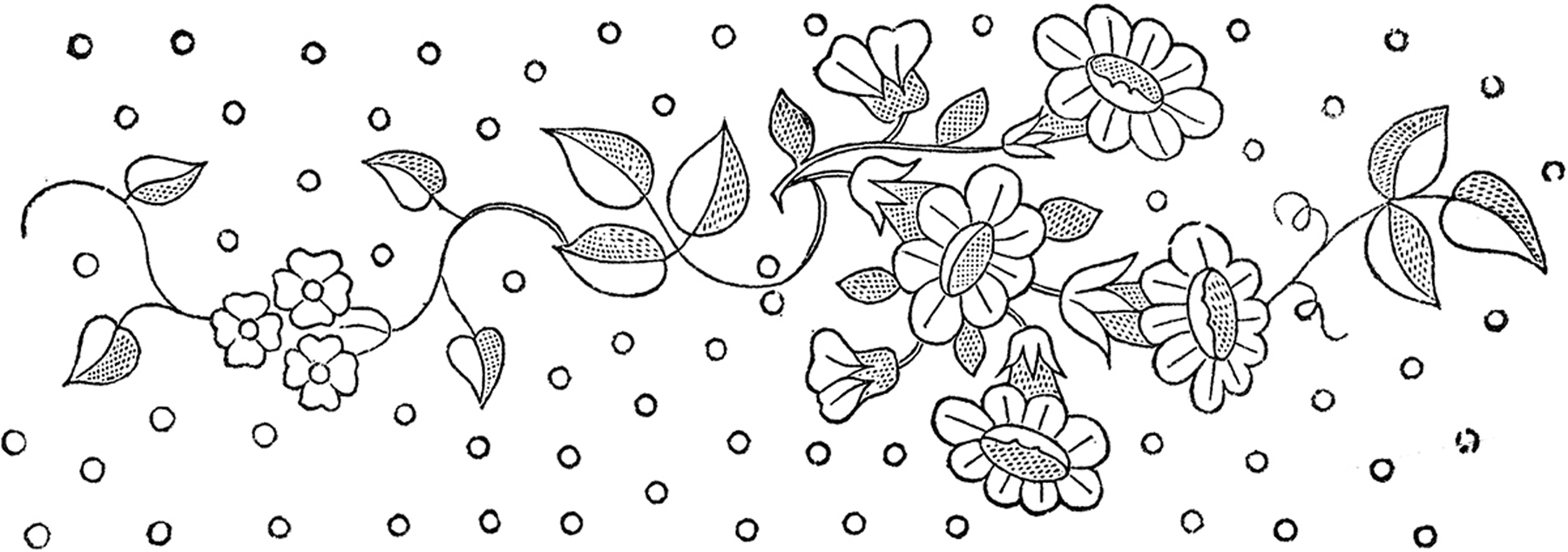 Embroidery On Paper Free Patterns Floral Embroidery Patterns Pretty The Graphics Fairy