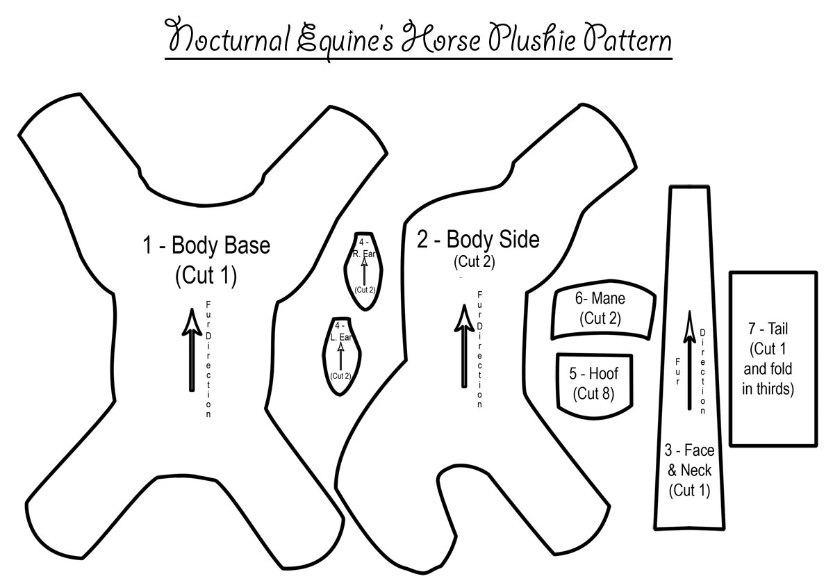 Embroidery On Paper Free Patterns Horse Plushie Pattern Nocturnalequine Also Marvelous Tip Toilet