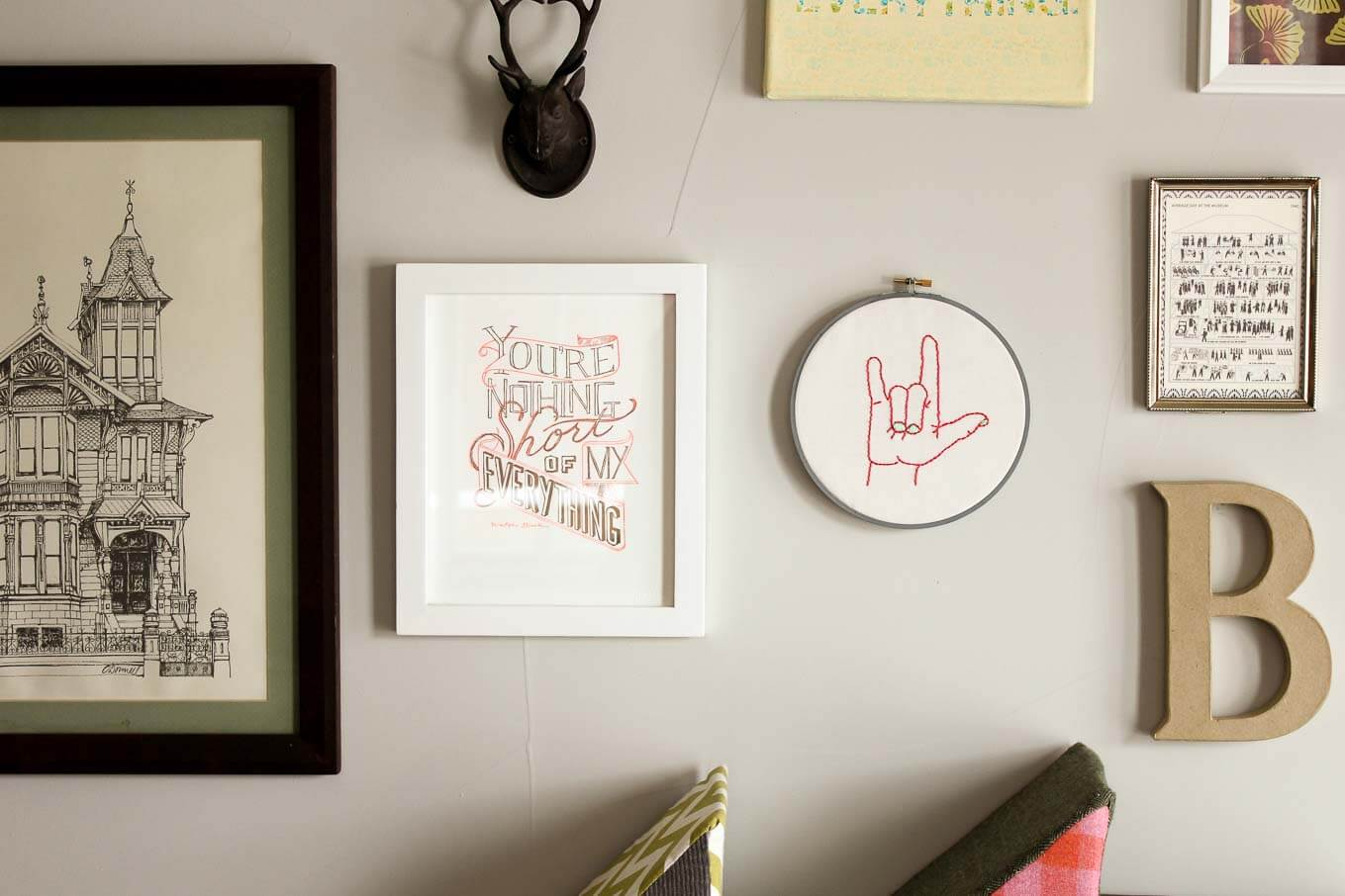 Embroidery On Paper Free Patterns I Love You Free Embroidery Pattern Make Do Crew