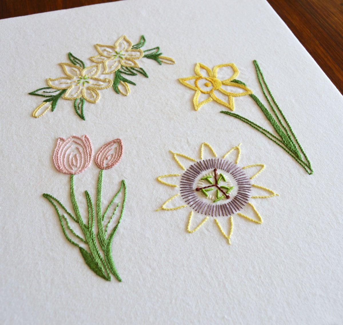 Embroidery Patterns Flowers Easter Flowers Hand Embroidery Pattern Modern Embroidery Easter Lily Tulip Daffodil Passion Flower Embroidery Patterns Pdf Pattern