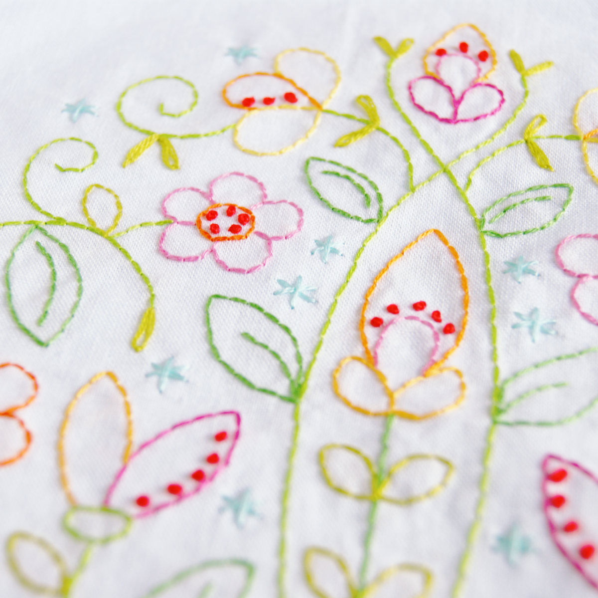 Embroidery Patterns Flowers May Flowers Embroidery Pattern Polka Bloom