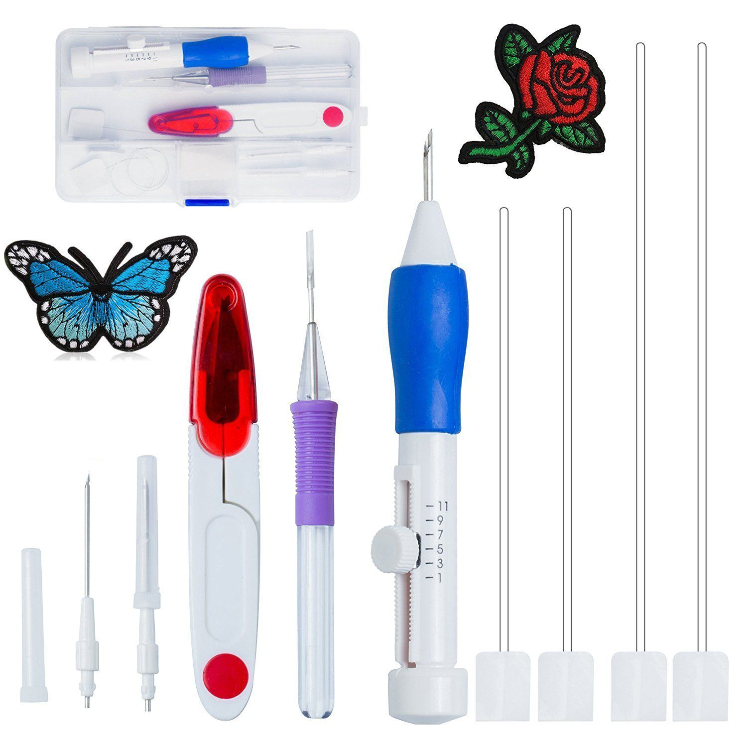 Embroidery Patterns Online Aeoss Magic Embroidery Pen Punch Tool Kit Embroidery Patterns Punch Needle Craft Tool Set For Diy Sewing Cross Stiching