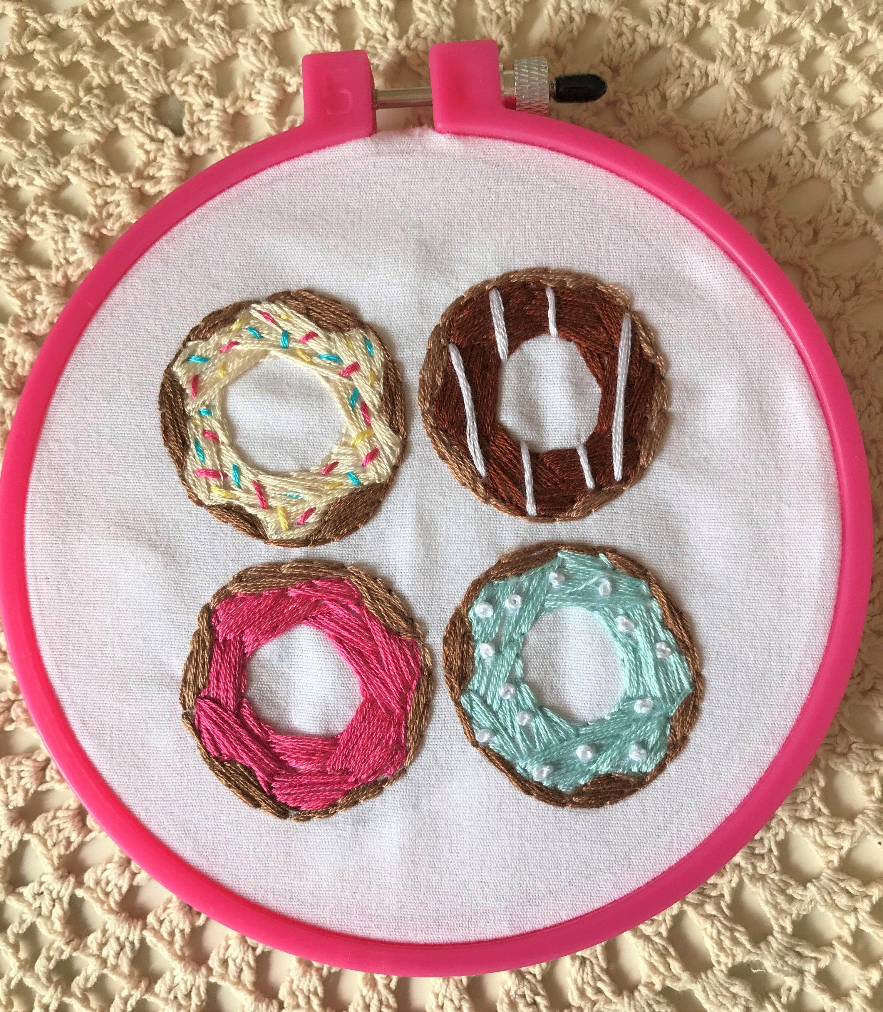Embroidery Patterns Pdf Donut Embroidery Pattern Pdf Laura K Bray Designs