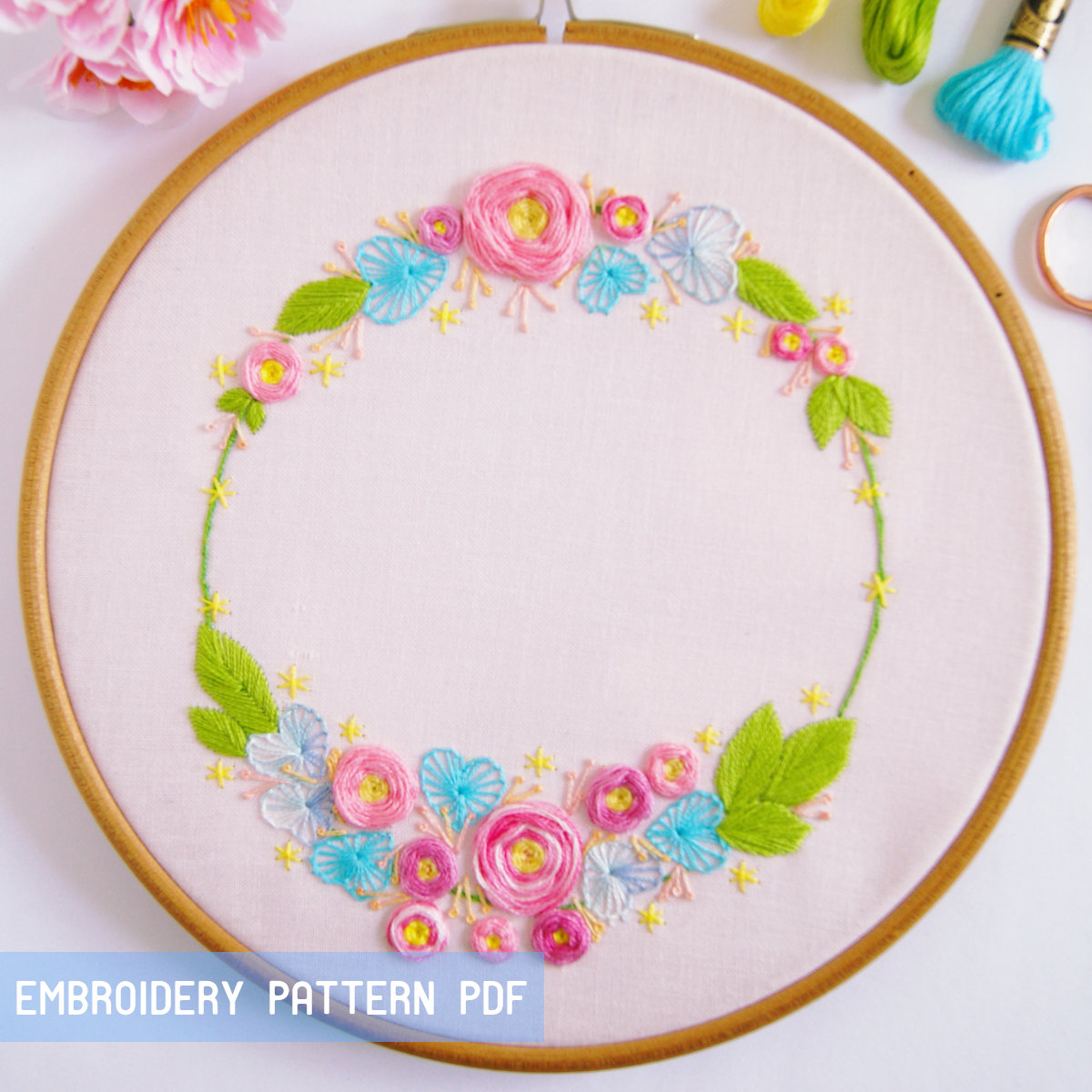 Embroidery Patterns Pdf Polka Bloom Happy Embroidery Patterns For You