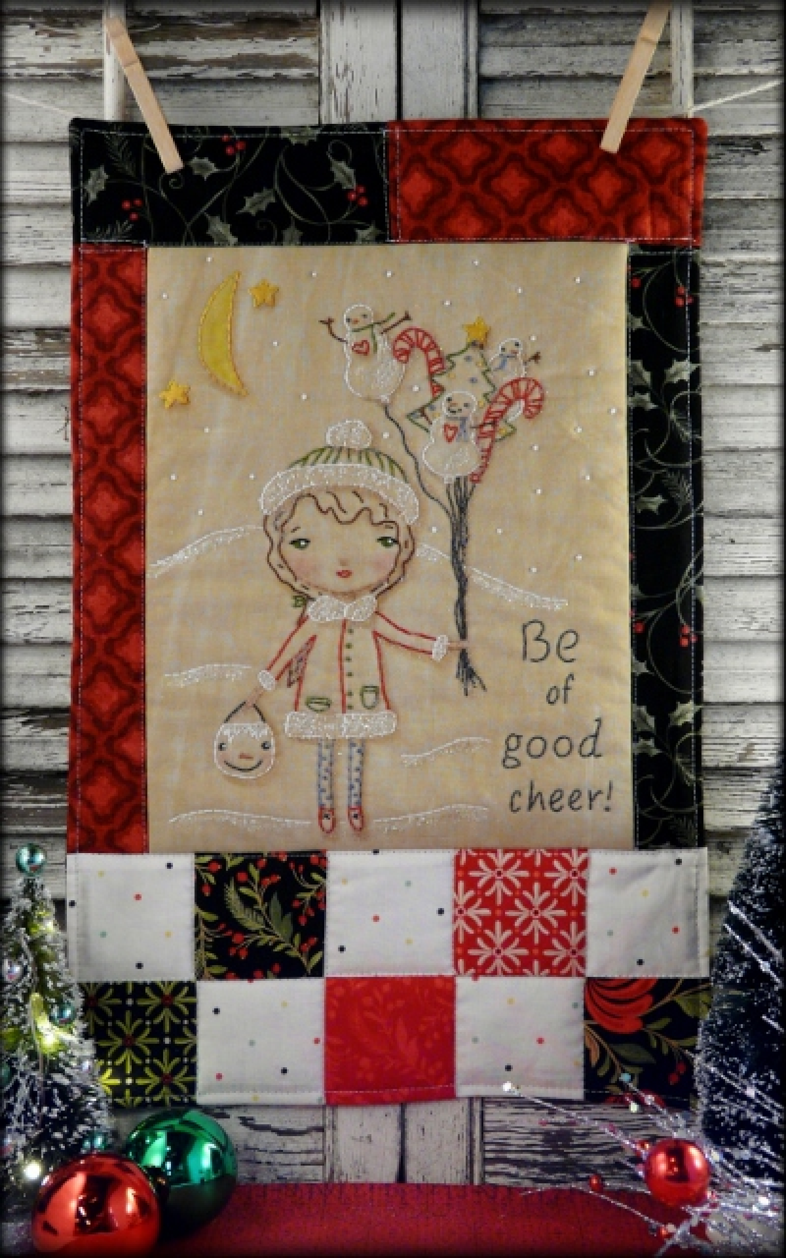 Embroidery Quilt Patterns Be Of Good Cheer Embroidery Quilt Pattern 367