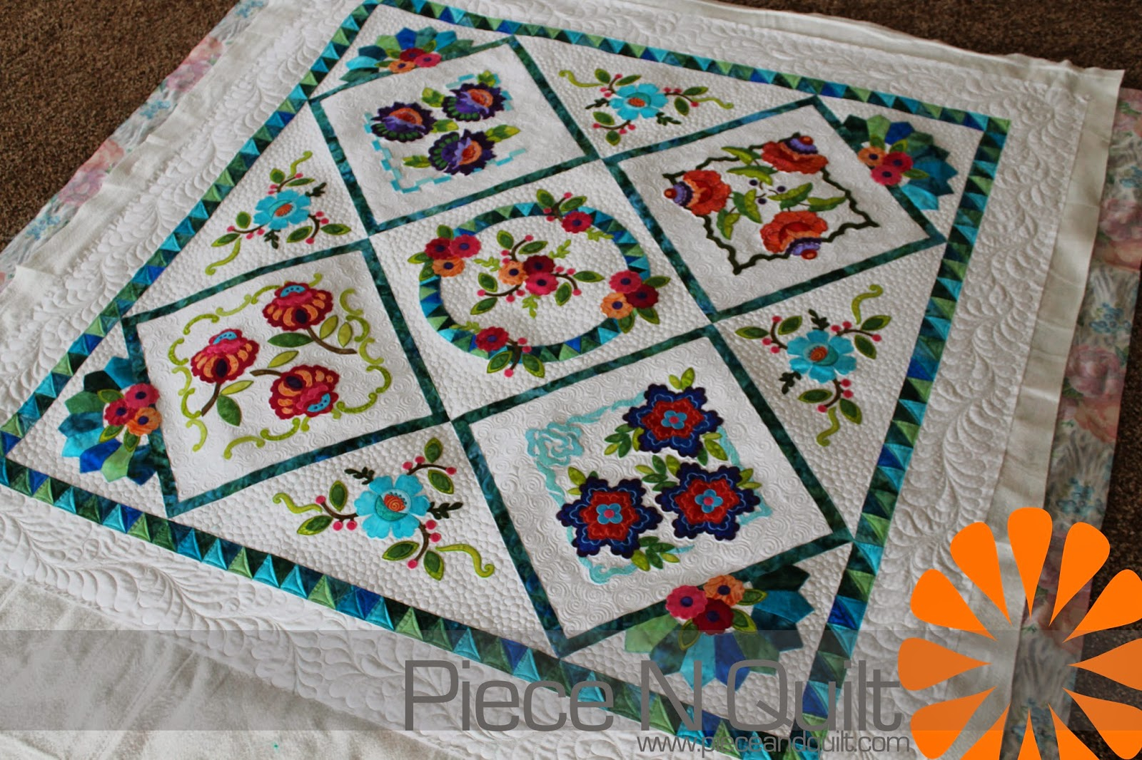 Embroidery Quilt Patterns Piece N Quilt Embroidery Applique Quilt Quilted Cowhide Rug