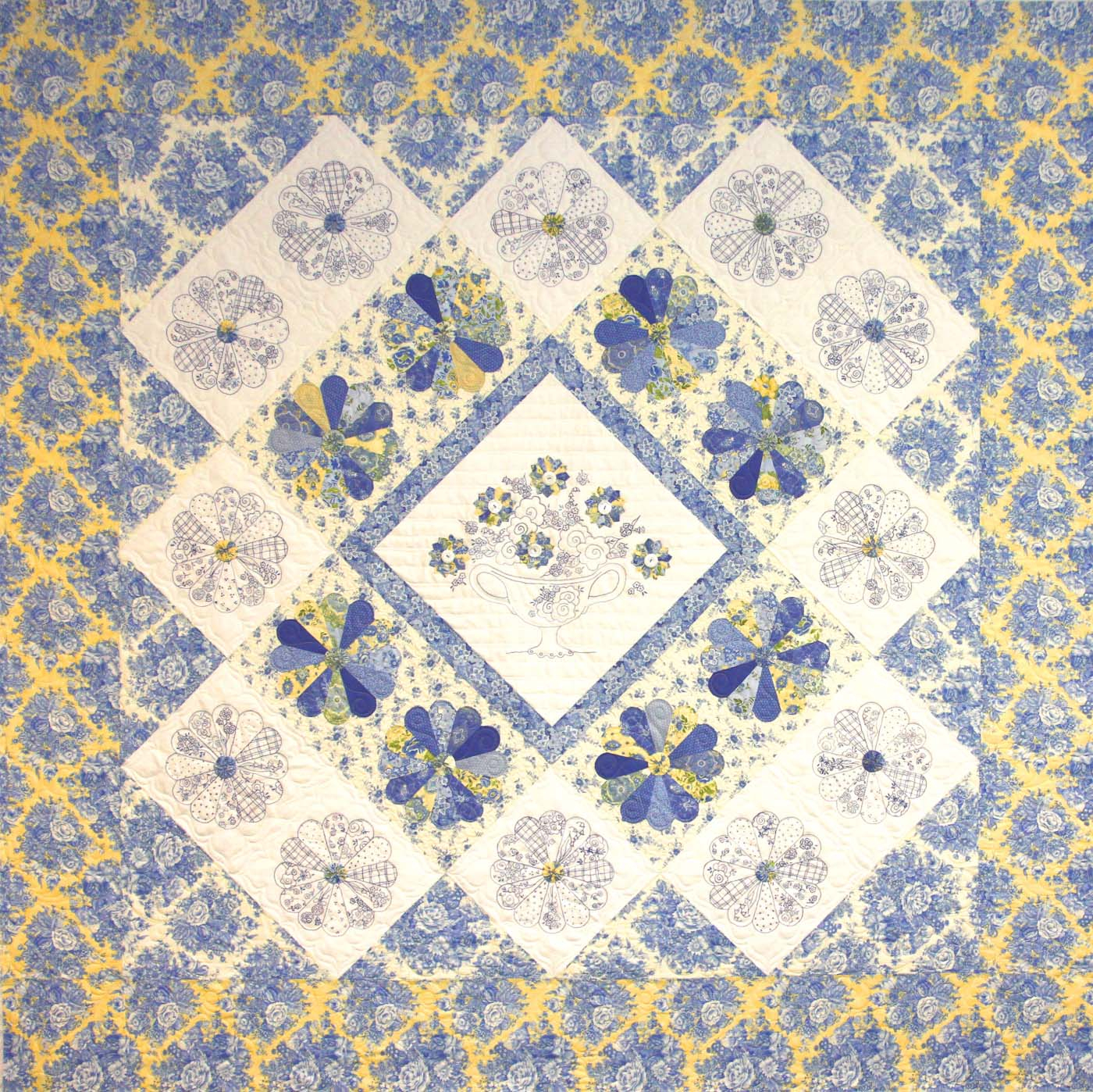 Embroidery Quilt Patterns Susans Dresden Garden