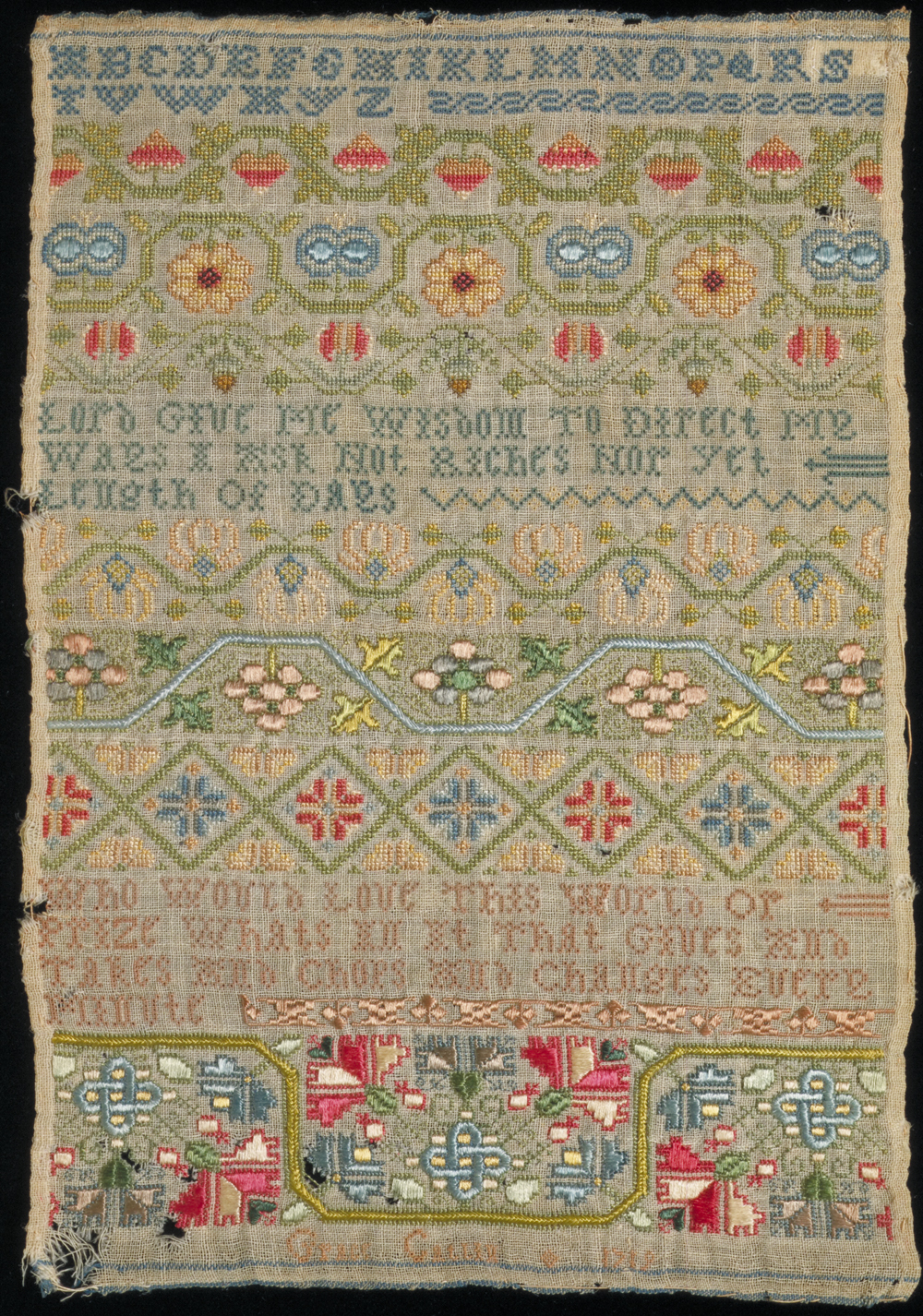 Embroidery Sampler Patterns A History Of Samplers Victoria And Albert Museum