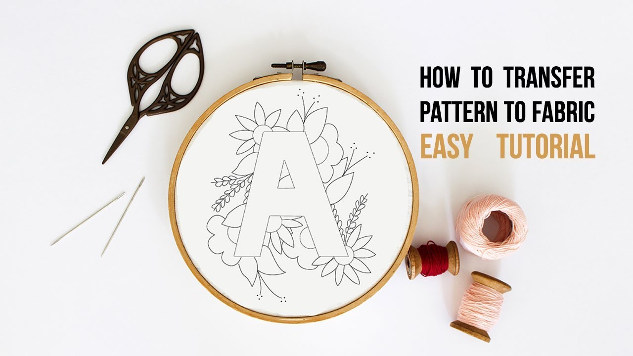 Embroidery Transfer Patterns How To Transfer Pdf Embroidery Pattern To Fabric Using Home Printer