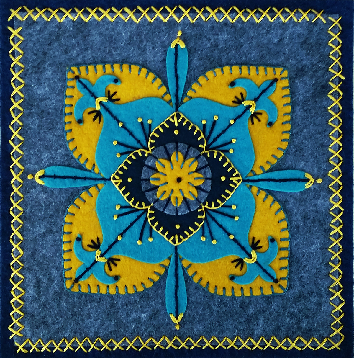Felt Embroidery Patterns Patterns Kits For Embroidery On Wool Felt Kay Seurat