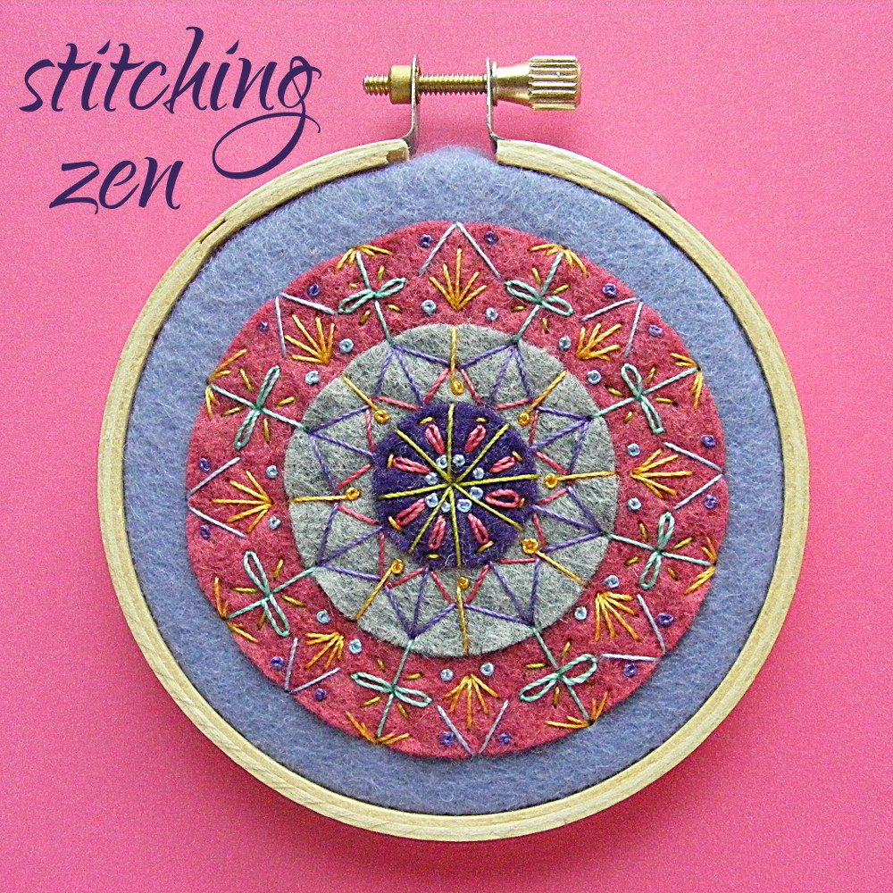 Felt Embroidery Patterns Zen Stitching How To Embroider A Mandala With No Pattern Shiny