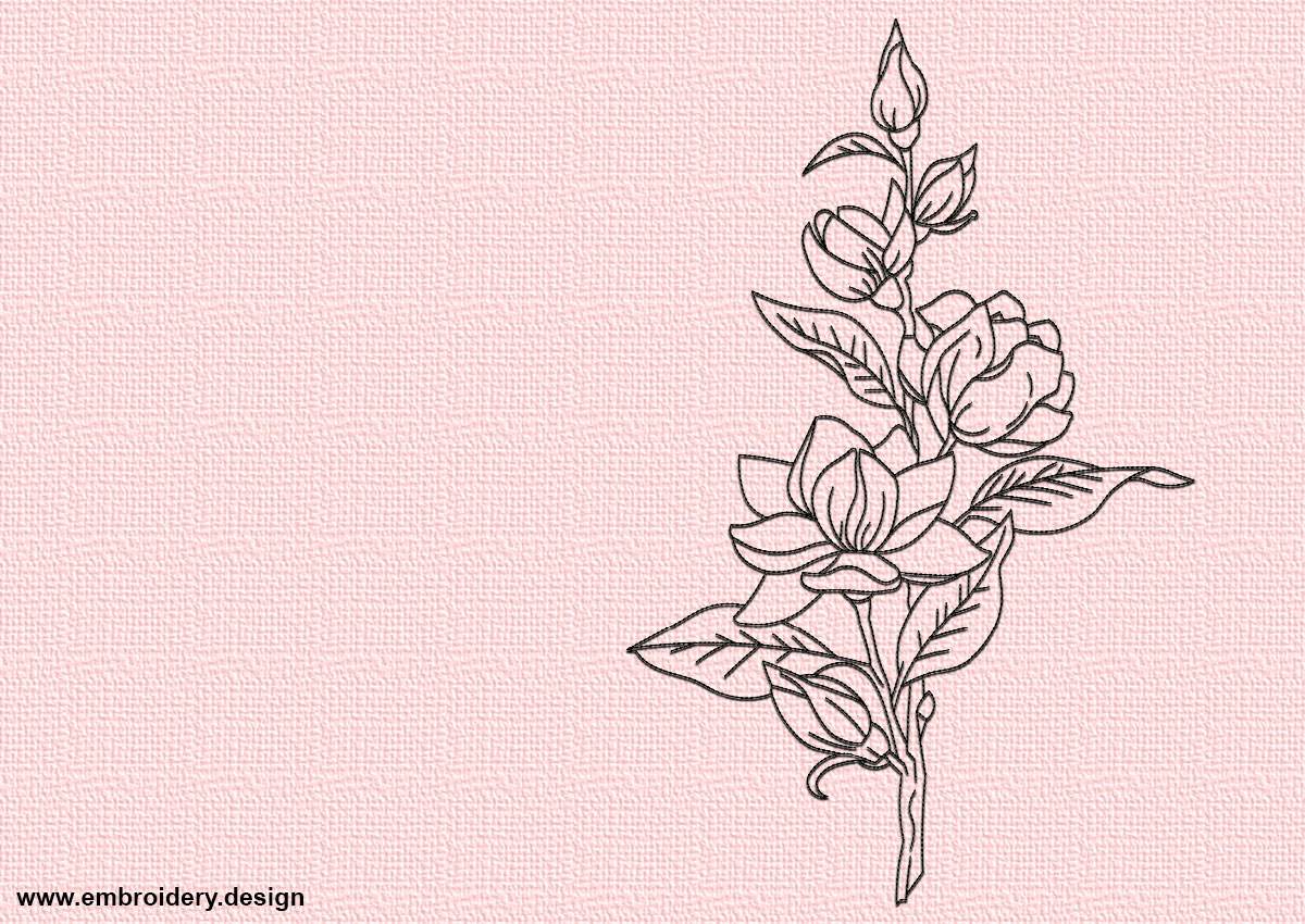 Flower Embroidery Pattern Floral Tattoo