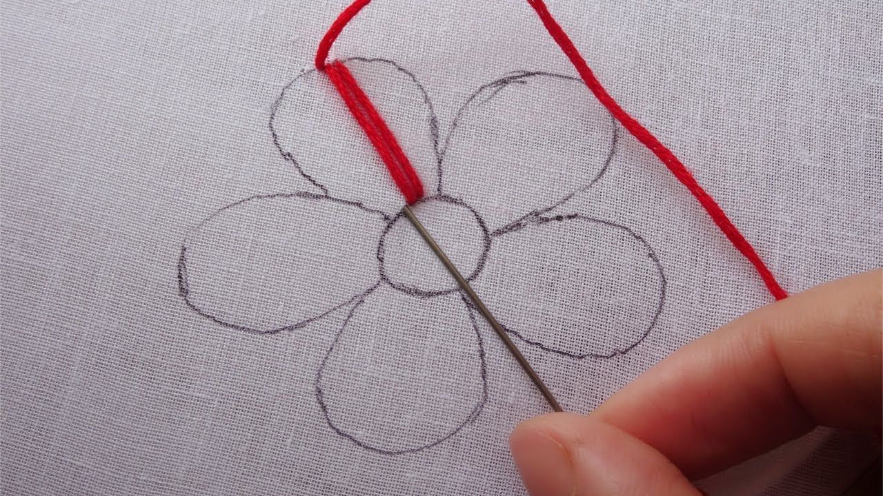 Flower Embroidery Patterns Hand Embroidery Easy Flower Designmodern Flower Embroidery