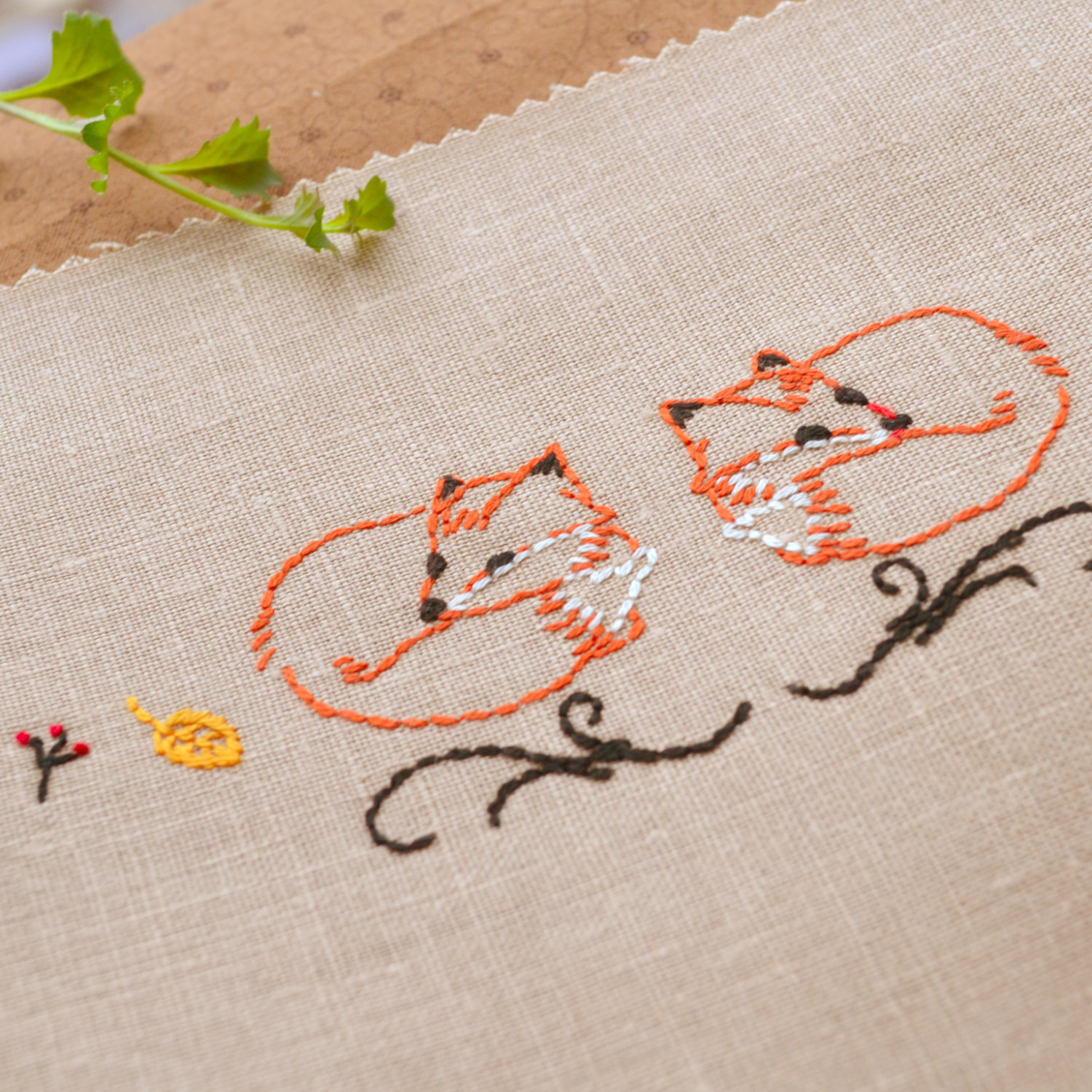 Fox Embroidery Pattern Embroidery Pattern Pdf Fox Decor Naiveneedle
