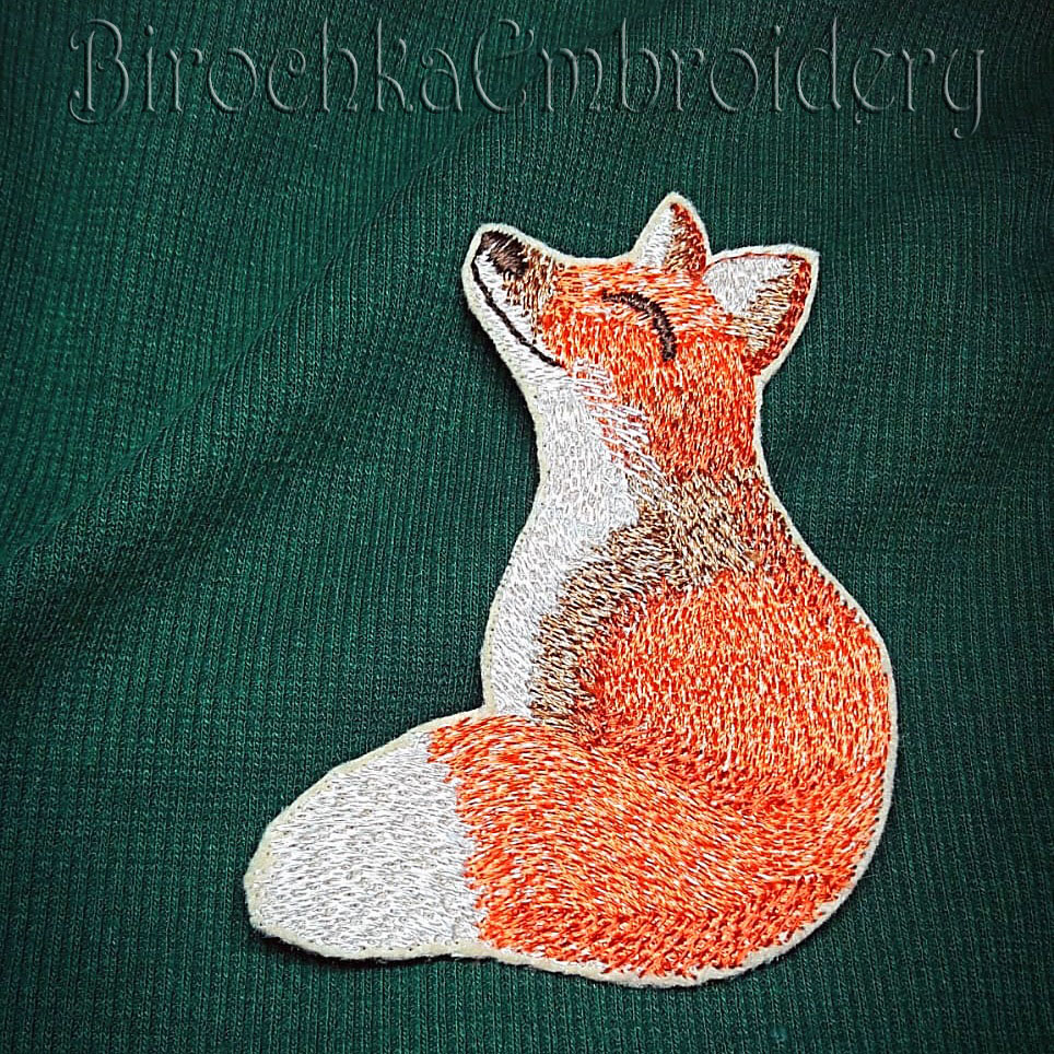 Fox Embroidery Pattern Fox Machine Embroidery Design