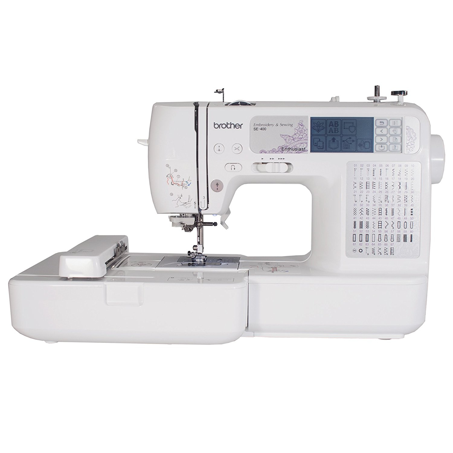 Free Brother Embroidery Patterns Brother Se400 Computerized Embroidery And Sewing Machine Review