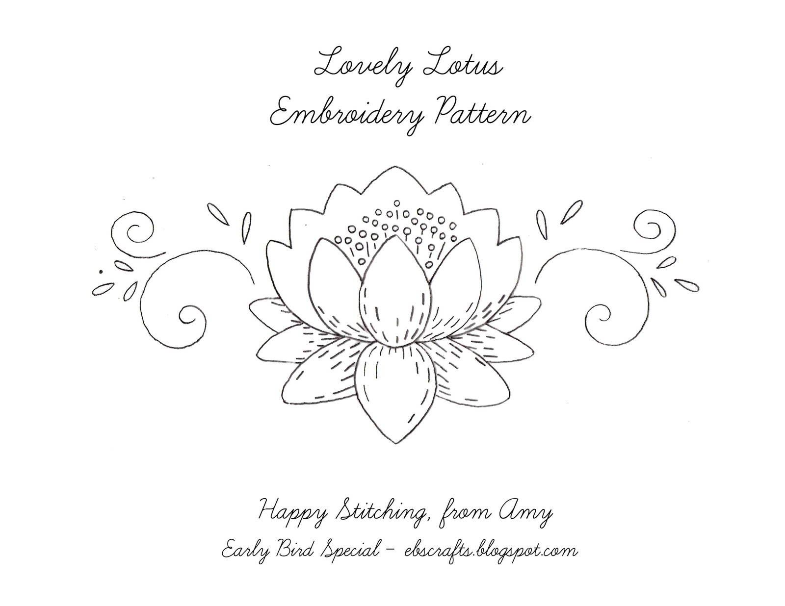 Free Embroidery Pattern Free Embroidery Pattern Lovely Lotus Bindel Bird