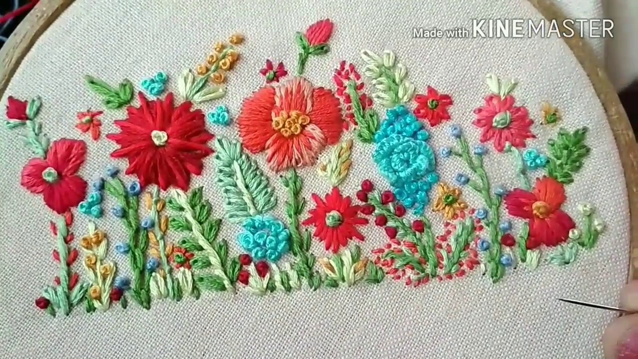 Free Hand Embroidery Pattern 153 Free Hand Embroidery Designhindi Urdu
