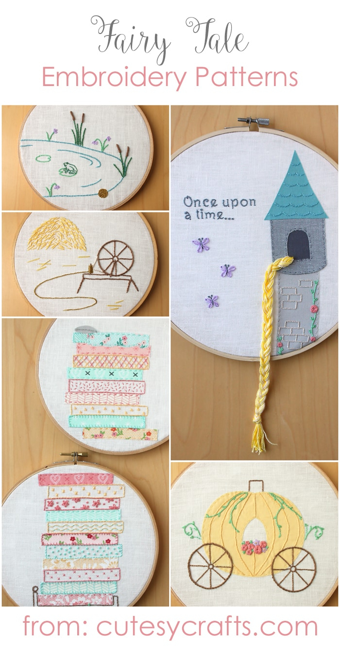 Free Hand Embroidery Patterns Fairy Tale Hand Embroidery Designs Cutesy Crafts