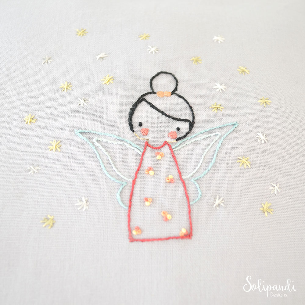 Free Hand Embroidery Patterns For Tea Towels Little Fairy Hand Embroidery Pdf Pattern Instructions En
