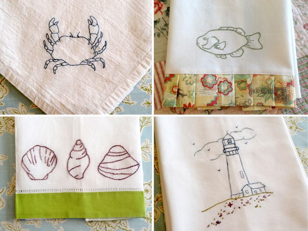 Free Hand Embroidery Patterns For Tea Towels Ship Ahoy 8 Nautical Themed Embroidery Patterns