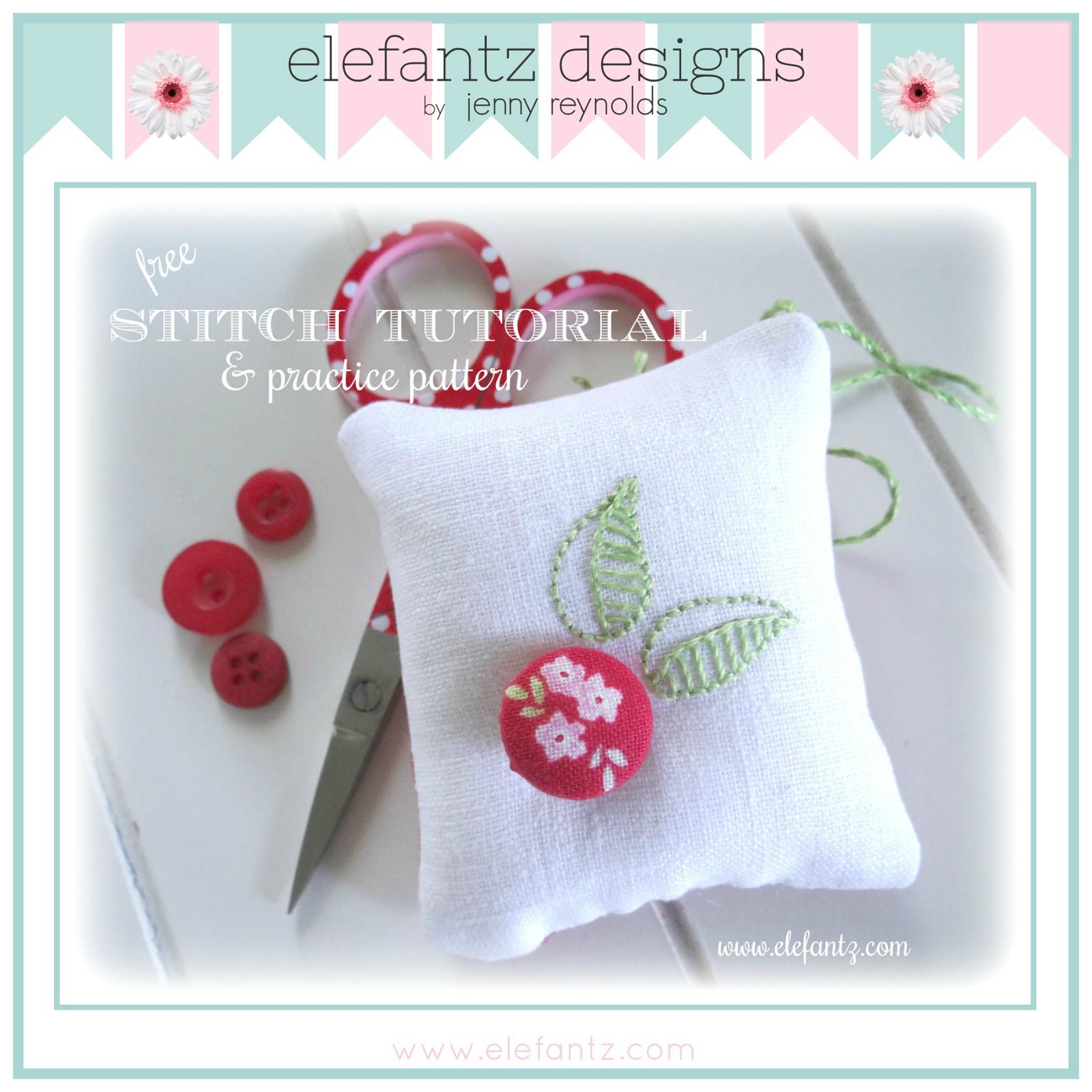 Free Hand Embroidery Patterns Free Hand Embroidery Scissor Keep And Leaf Tutorial