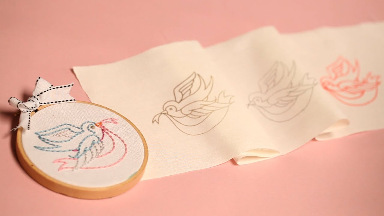 Free Hand Embroidery Patterns To Print Three Ways To Transfer Embroidery Patterns