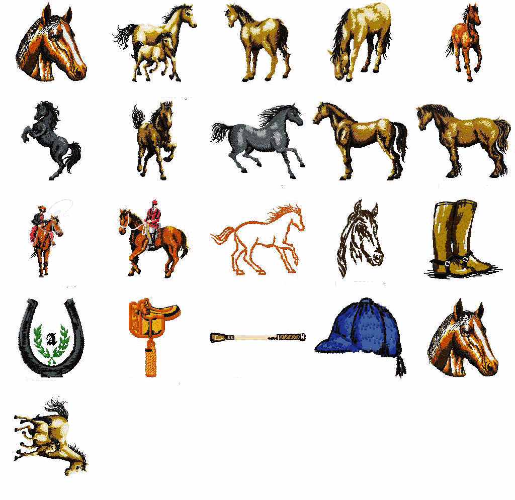Free Machine Embroidery Patterns Brother Horse Machine Embroidery Designspatterns For Brotherjanome Or Hus