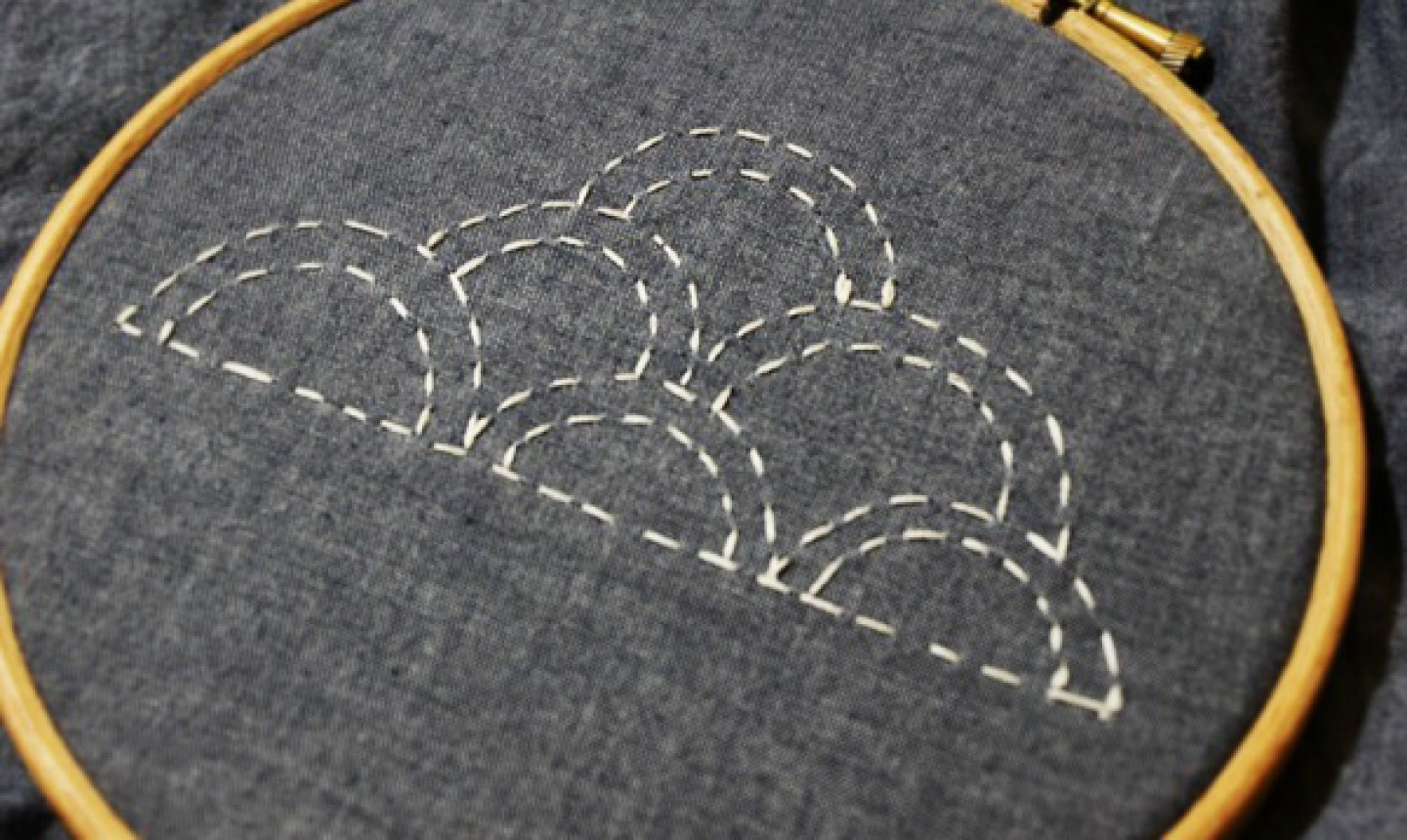 Free Paper Embroidery Patterns And Instructions Learn Simple Sashiko Embroidery With This Whimsical Cloud Pattern