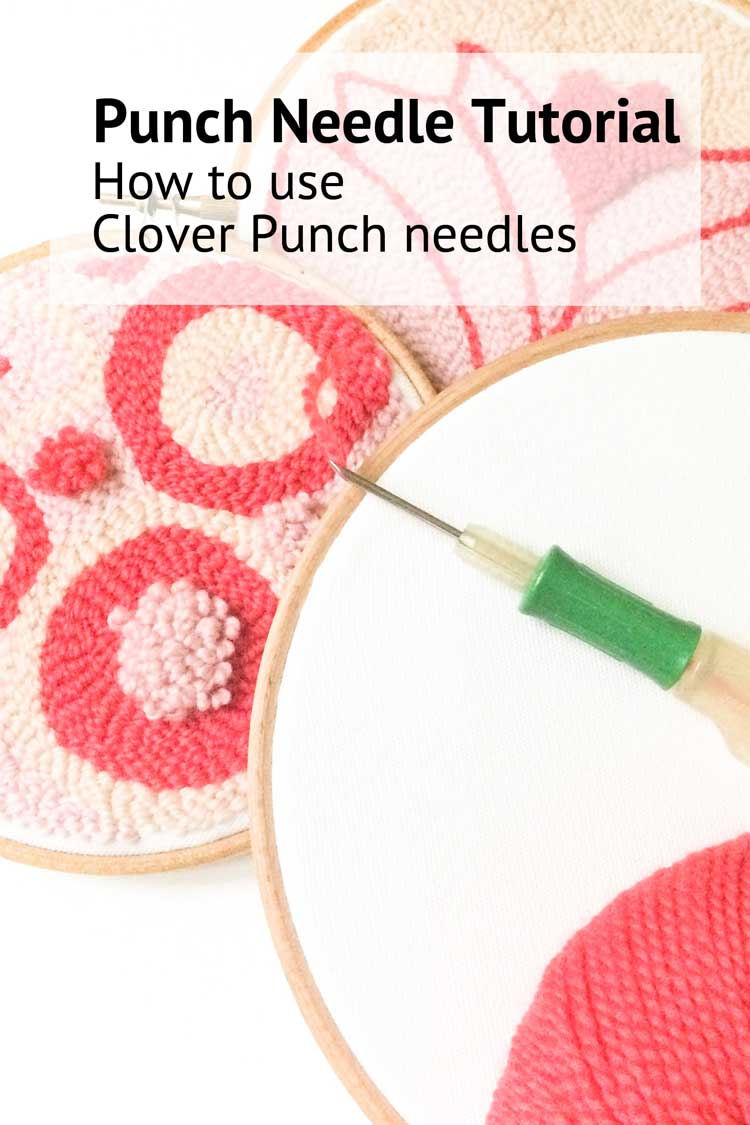 Free Punch Needle Embroidery Patterns How To Use The Clover Punch Needle Instructions Tips And Tricks