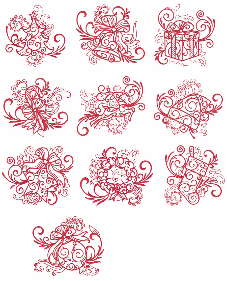 Free Redwork Embroidery Patterns Spectacular Christmas Redwork Embroidery Designs Extremely Free