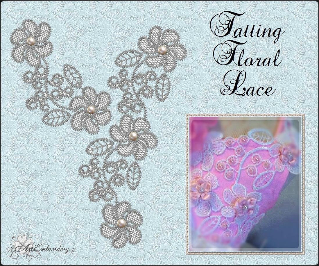 Free Standing Lace Embroidery Patterns Tatting Floral Lace Fsl Free Standing Lace Embroidery Designs Set Of Flower For Hoop 4x4 And Flowers Border For Hoop 5x7