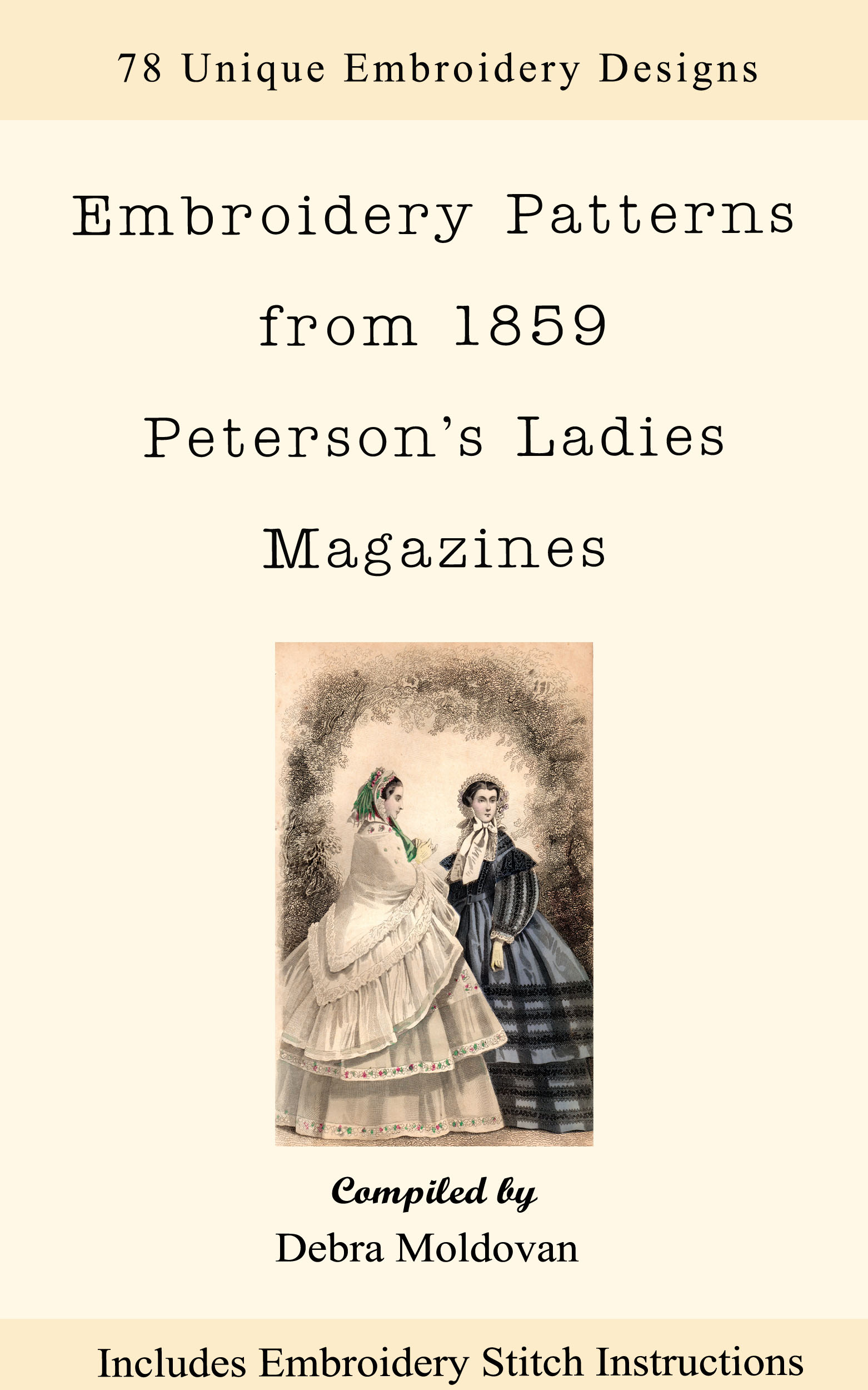 Free Vintage Embroidery Patterns Embroidery Patterns Pdf Ebook Designs From An 1859 Petersons