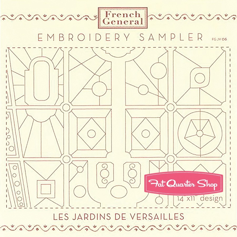 French Embroidery Patterns Les Jardins De Versailles Embroidery Sampler French General Patterns