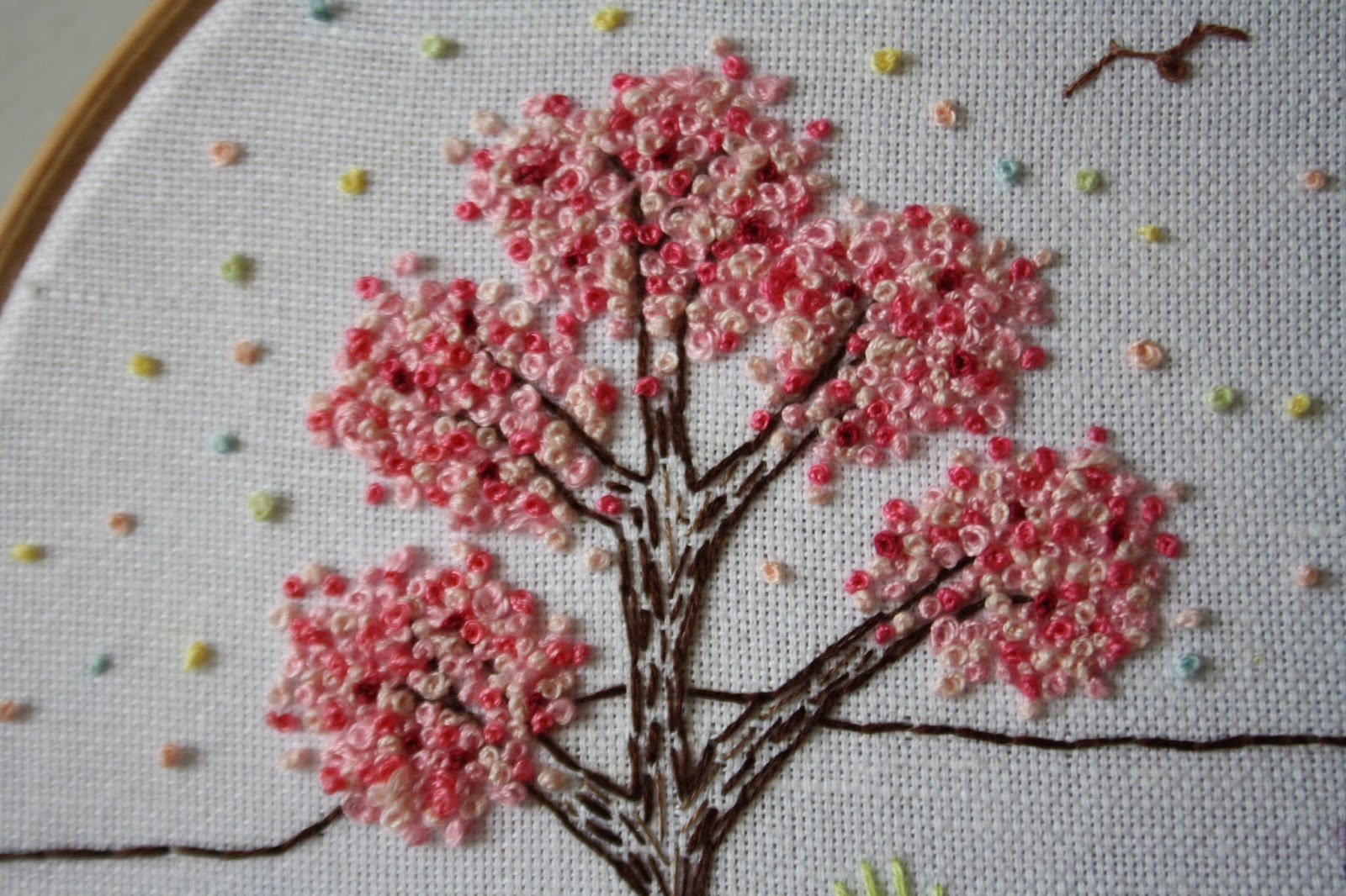 French Knot Embroidery Patterns Tales From A Happy House Spring Stitches