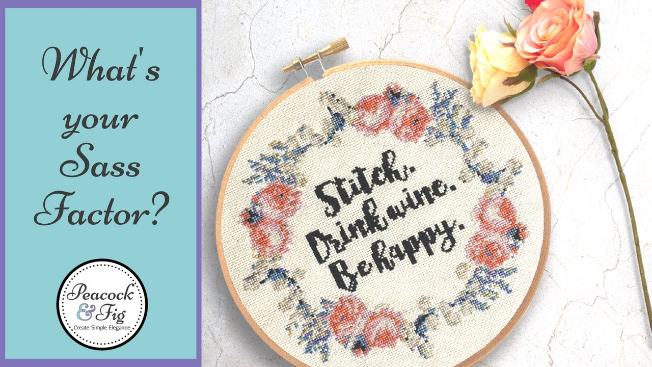 Funny Embroidery Patterns Whats Your Sass Factor Funny Cross Stitch Patterns
