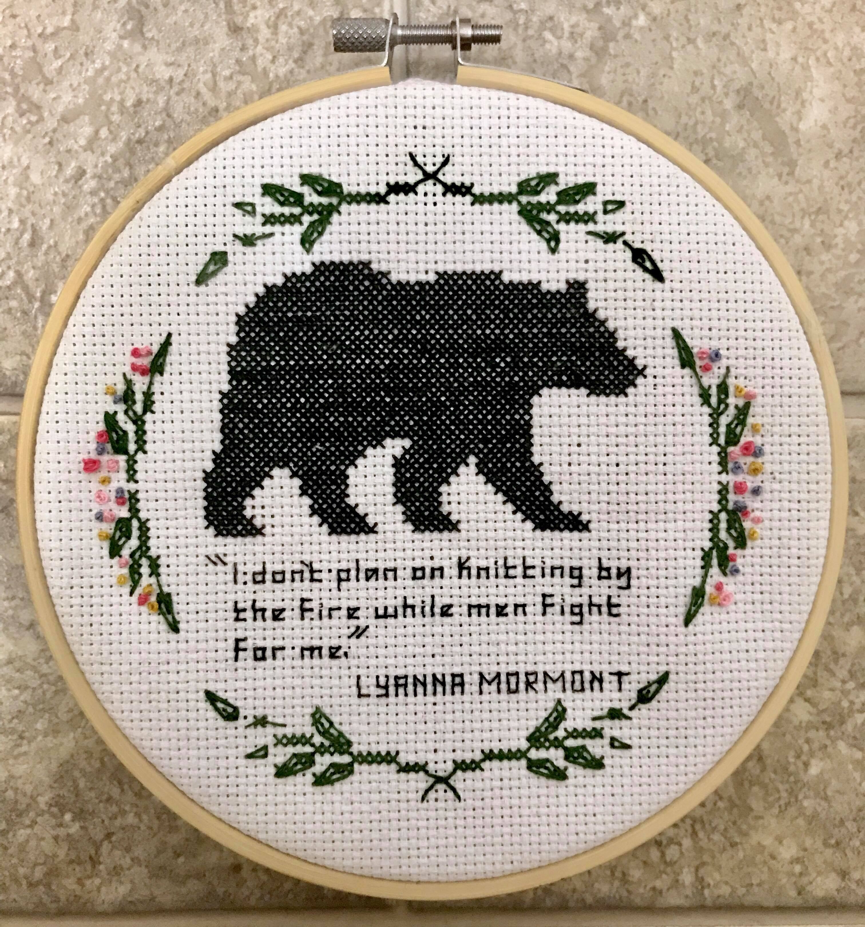 Game Of Thrones Embroidery Patterns Fo I Designed This In Honour Of One Of My Favourite Characters On