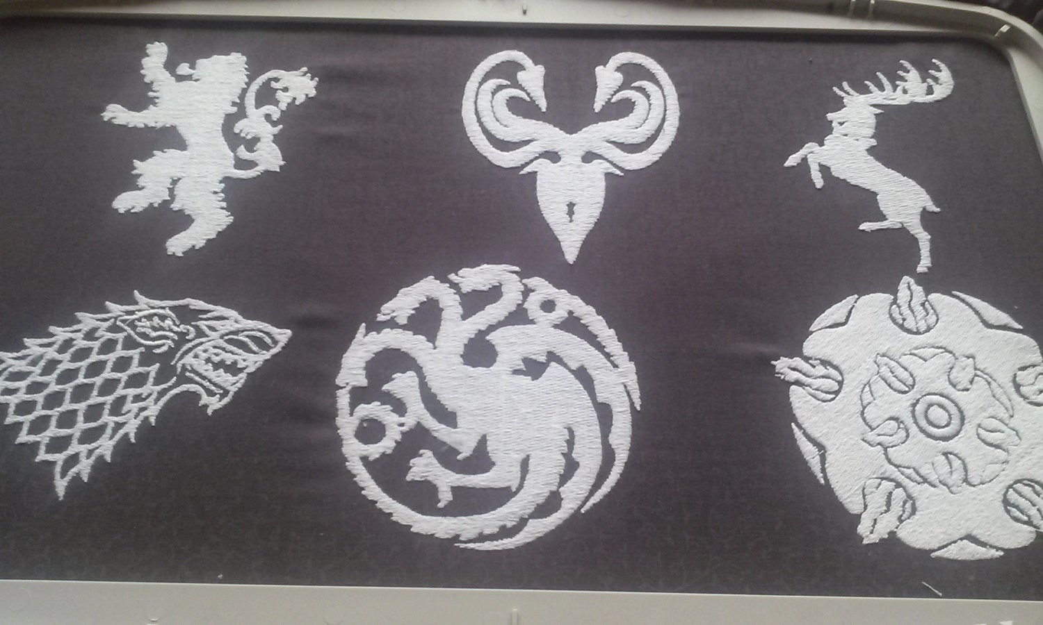 Game Of Thrones Embroidery Patterns Game Of Thrones House Sigil 4 4 Embroidery Designs